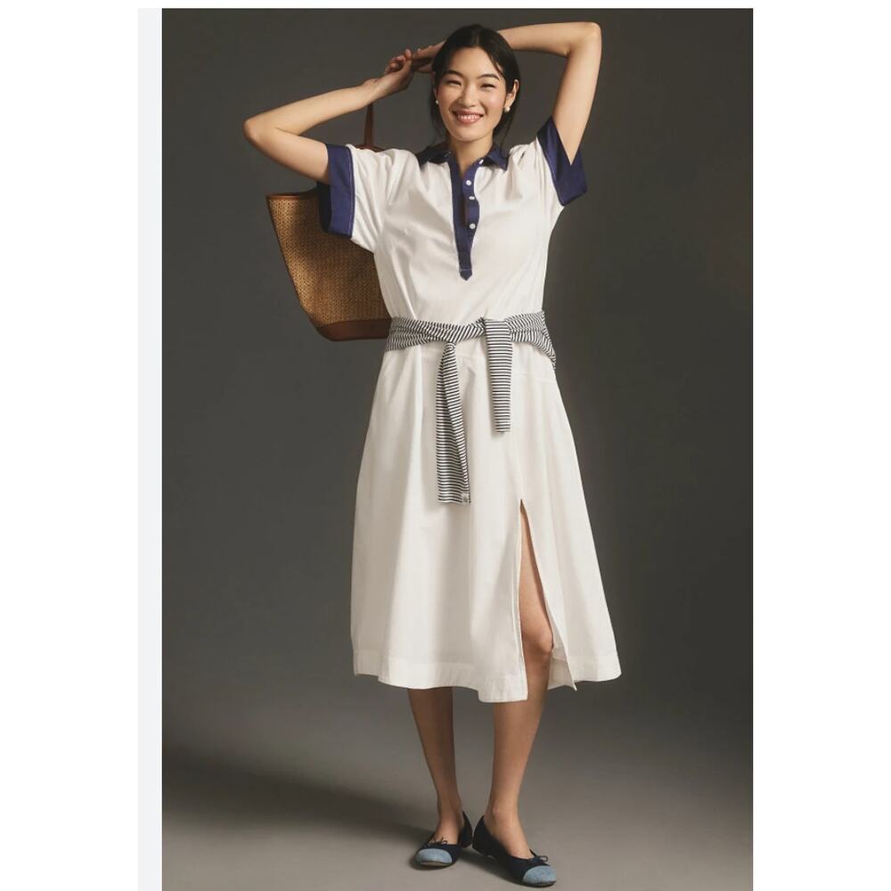 Maeve short sleeve midi dress